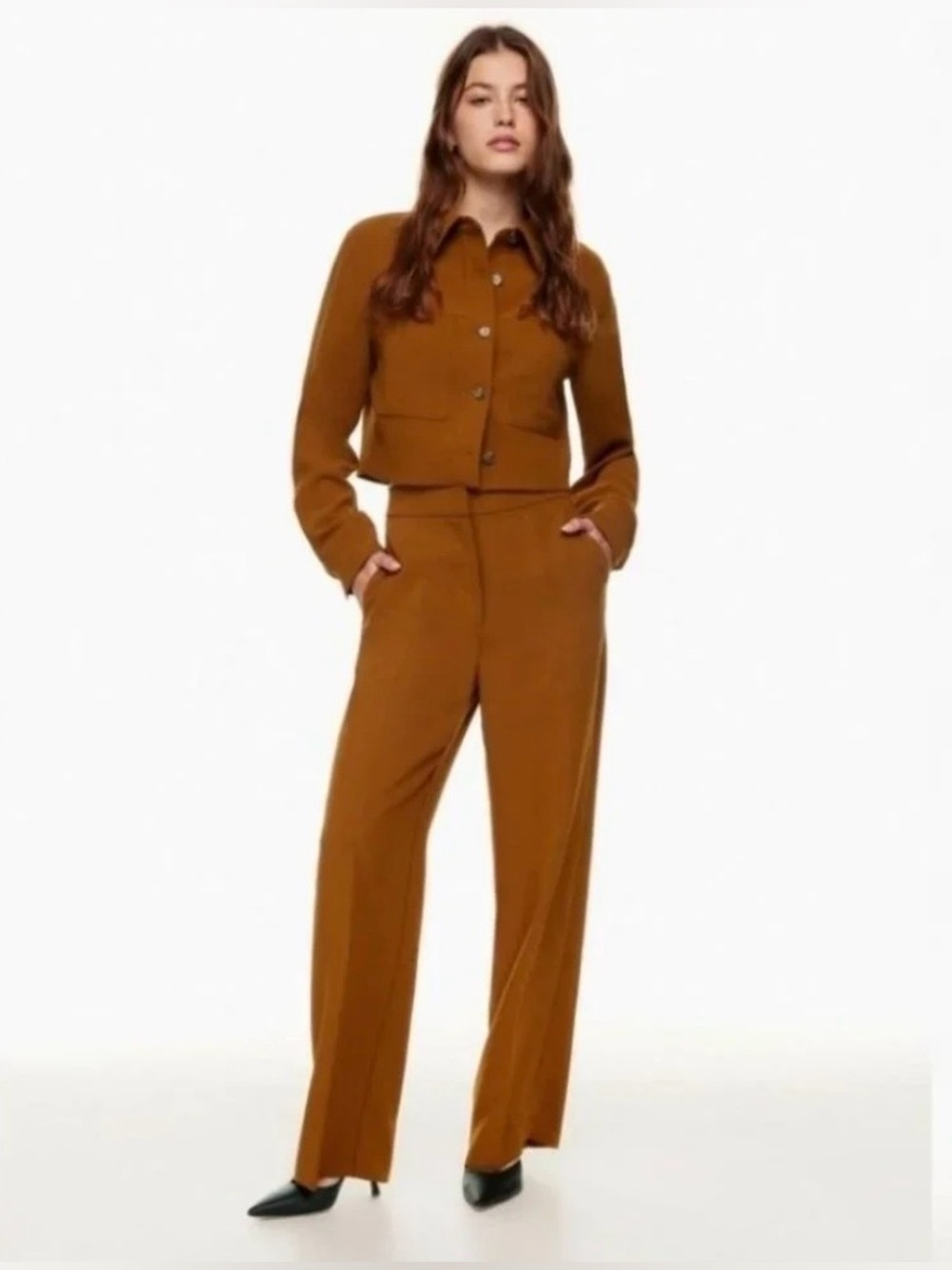 Aritzia Wilfred Alanya Pant in Rich Chesnut NWOT Size 10